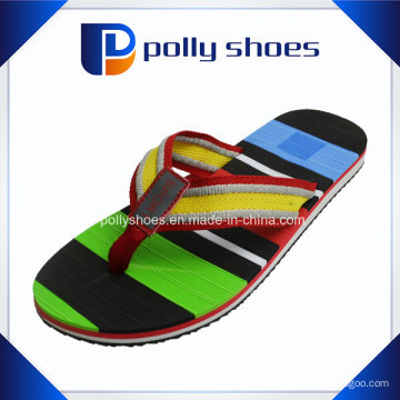 Red Striped Bier Herren Flip Flop gedruckt